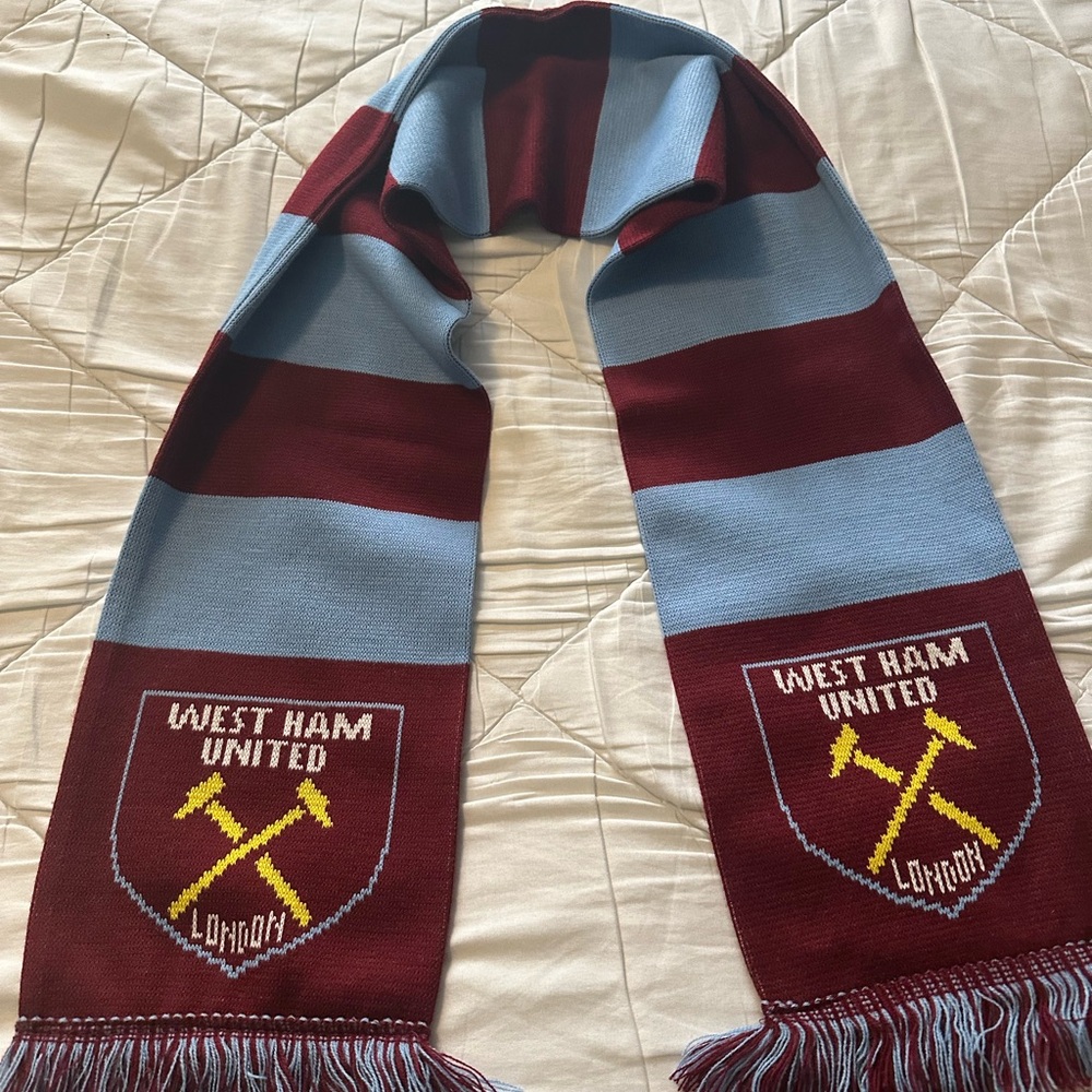 West Ham United Striped Scarf